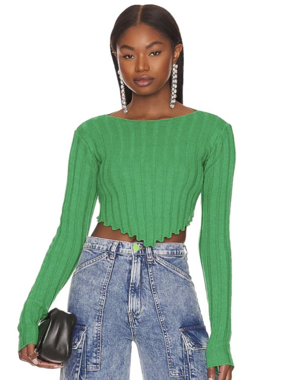 More to Come Daya Crop Sweater Top